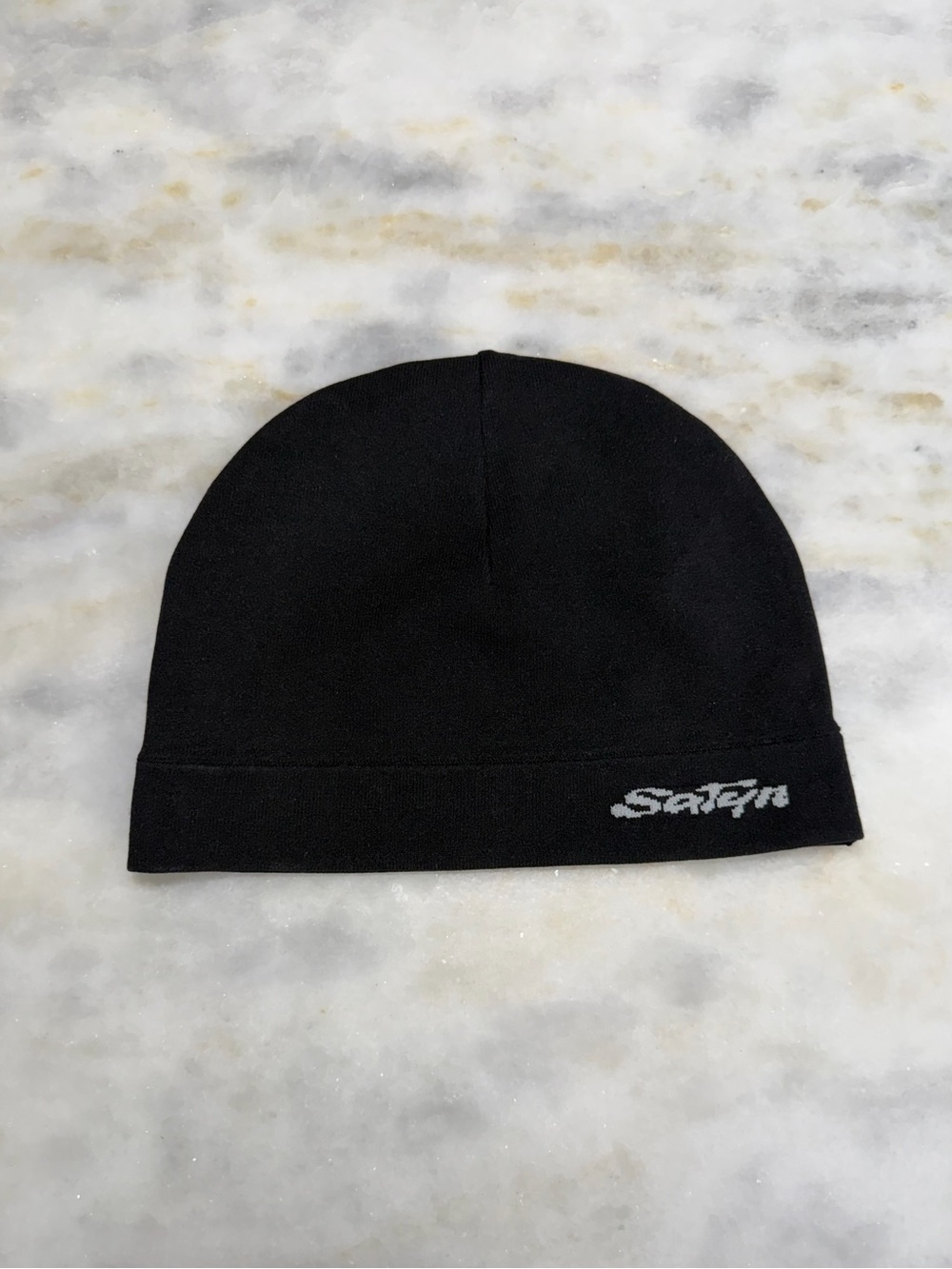 Satyn Satin-lined Skull Cap Noir Black